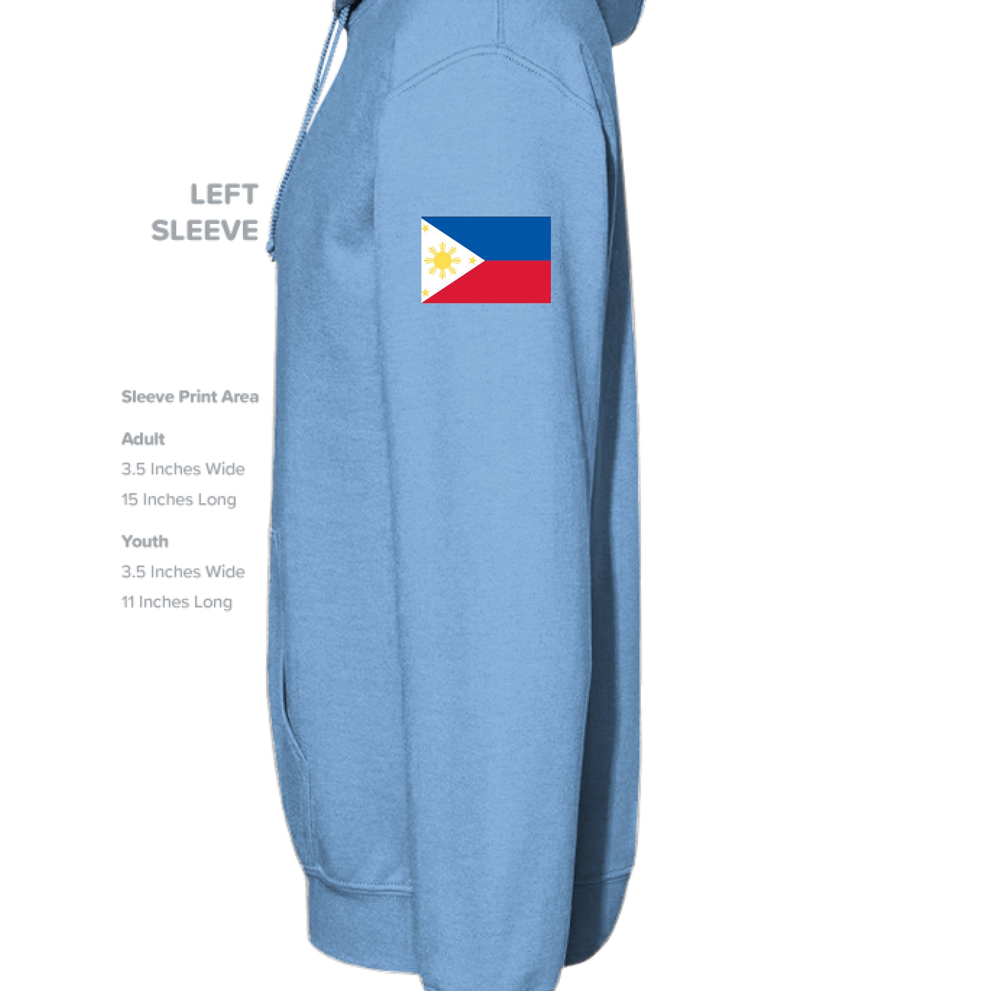 CAROLINA BLUE - SLEEVE_LEFT